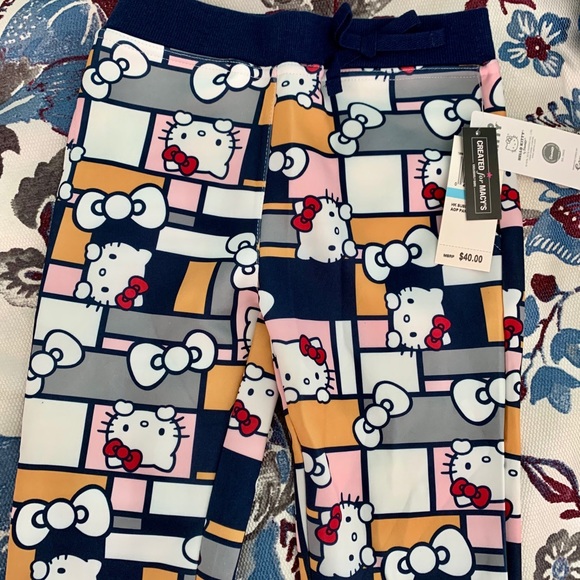 NWT- Hello Kitty Girls Jogger Pants - Picture 4 of 5